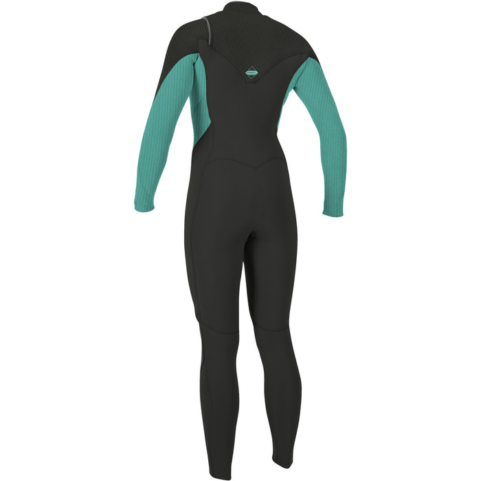 2024 O'Neill Mujer Hyperfreak 3/2+mm Chest Zip Gbs Neopreno 5348 - Graphite / Raven / Opal